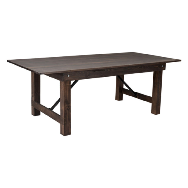 Flash Furniture XA-F-84X40-MG-GG Hercules Series Farm Table 84"W X 40"D X 30"H