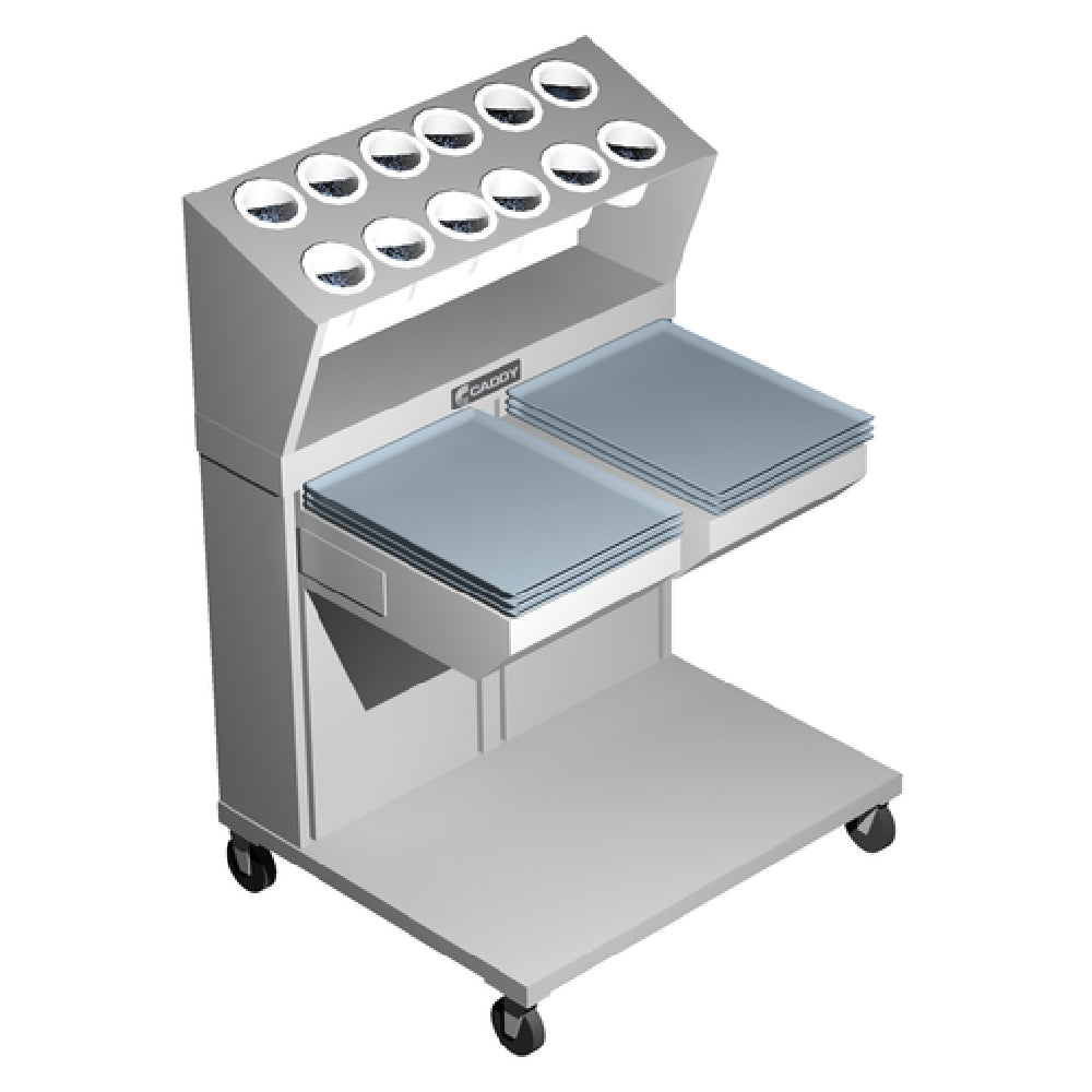 Caddy CM-1814-2CS Caddy Magic Tray & Silverware Dispenser Cantilever Style Unheated