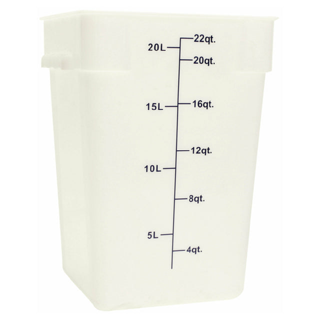 Thunder Group PLSFT022PP Food Storage Container 22 Quart Square