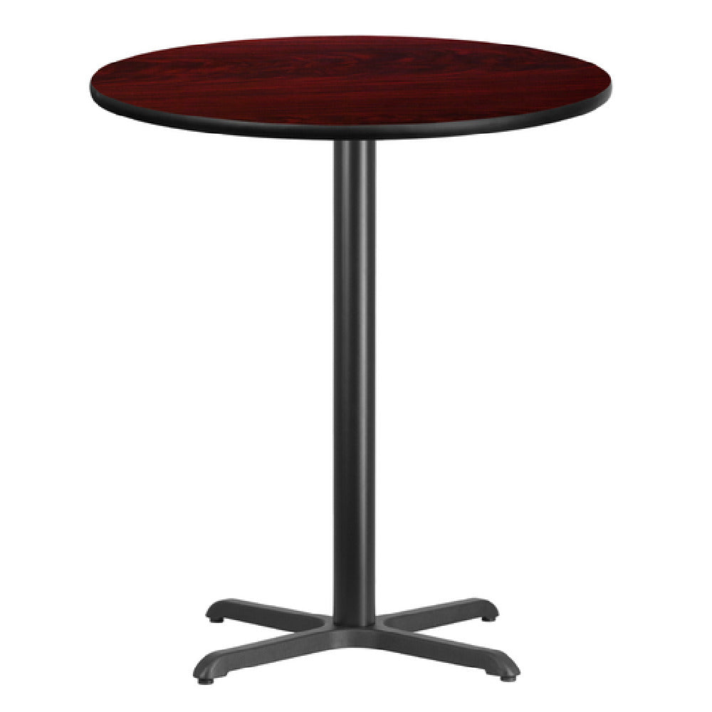 Flash Furniture XU-RD-36-MAHTB-T3030B-GG Table 36" Dia. X 43-1/8"H Bar Height