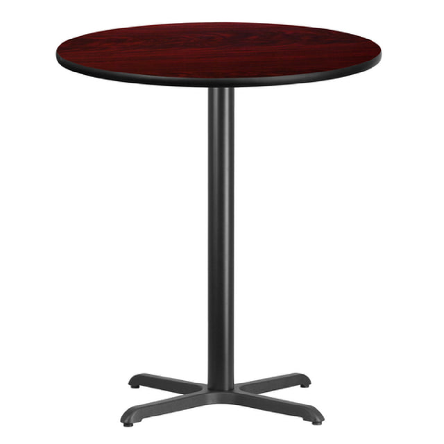 Flash Furniture XU-RD-36-MAHTB-T3030B-GG Table 36" Dia. X 43-1/8"H Bar Height