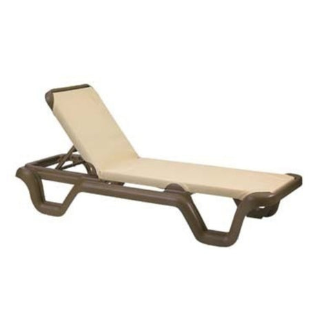 Grosfillex 99414137 Marina Chaise Without Arms Adjustable Sling