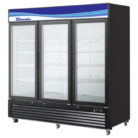 Blue Air BKGF72B-HC Freezer Merchandiser Three-section 72 Cu. Ft. Capacity