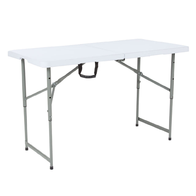 Flash Furniture RB-2448ADJ-GG Ready To Use Commercial Table 4' Folding Table Seats Up To 4 Adults