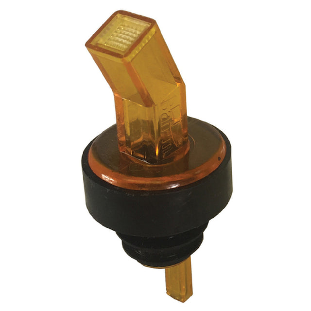 Spill-Stop 313-06 Ban-M Screened Pourer® Amber With Black Collar Made In USA (packed One Dozen Per Poly Bag One Gross Of One Color Per Box = 144 Each Minimum Order 1 Gross)