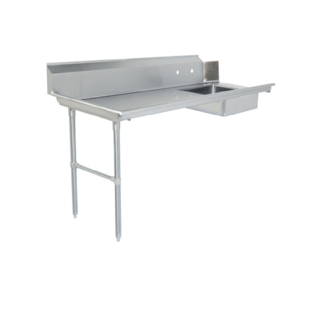 Steel Works Stainless SWSDT-84L Soiled Dish Table 16ga/304 Stainless Steel 30" X 84" X 43-3/4"H