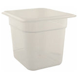 Cambro 66PP-190 Pan 1/6 X 6 Plastic Semi Clear