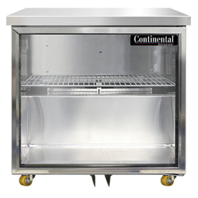 Continental Refrigerator SW32NGD-U Undercounter Display Refrigerator 32"W 9.0 Cu Ft Capacity