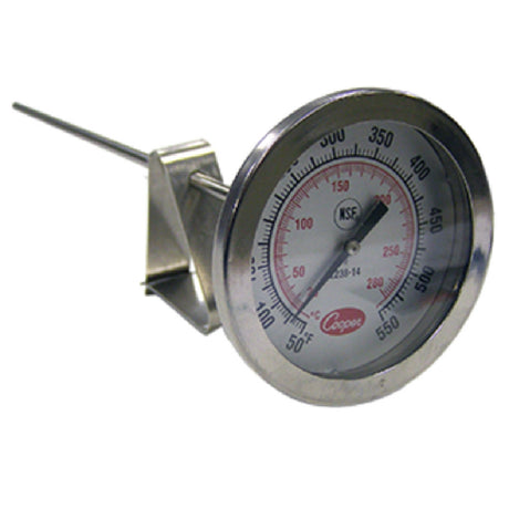 Cooper Atkins 2238-14-3 Pocket Thermometer Steam Table/sauce 2" (5cm) Dial Type With 8" (20.3cm) Stem And Vessel Clip