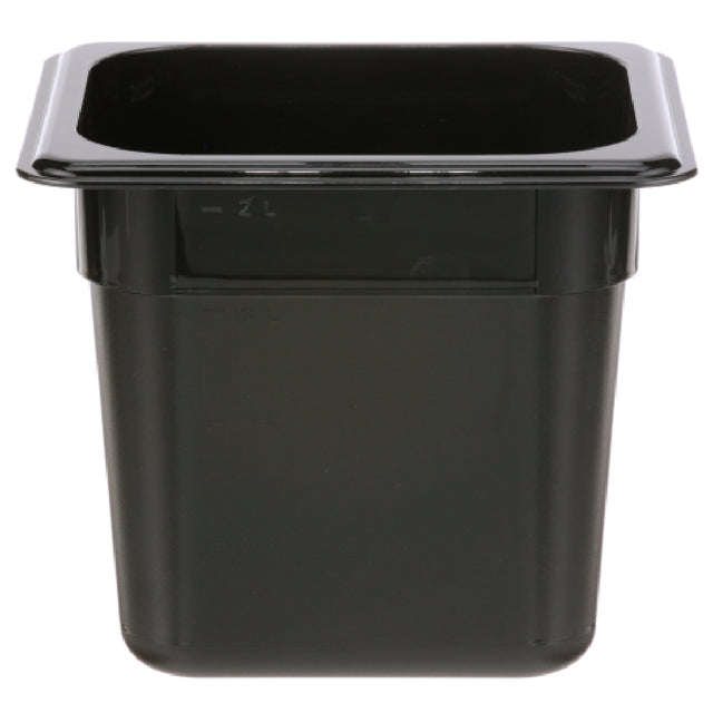 Cambro 66CW110 Pan Sixth X 6 Black 110