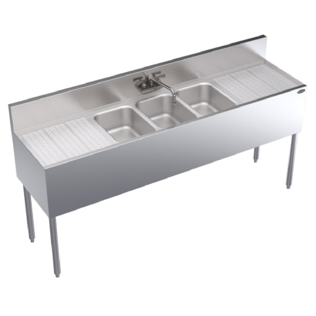 Krowne 19-63C Three Compartment Bar Sin K