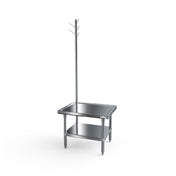 NBR Equipment MSS-2424UR Mixer Stand 24"W X 24"D X 24"H 14ga T304 Marine Edges Top