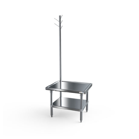 NBR Equipment MSS-3024UR Mixer Stand 30"W X 24"D X 24"H 14ga T304 Marine Edges Top