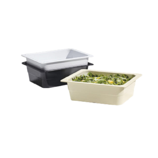 GET Enterprises ML-21-BK Food Pan GN 1/2 Size (12.80" X 10.43") 4" Deep