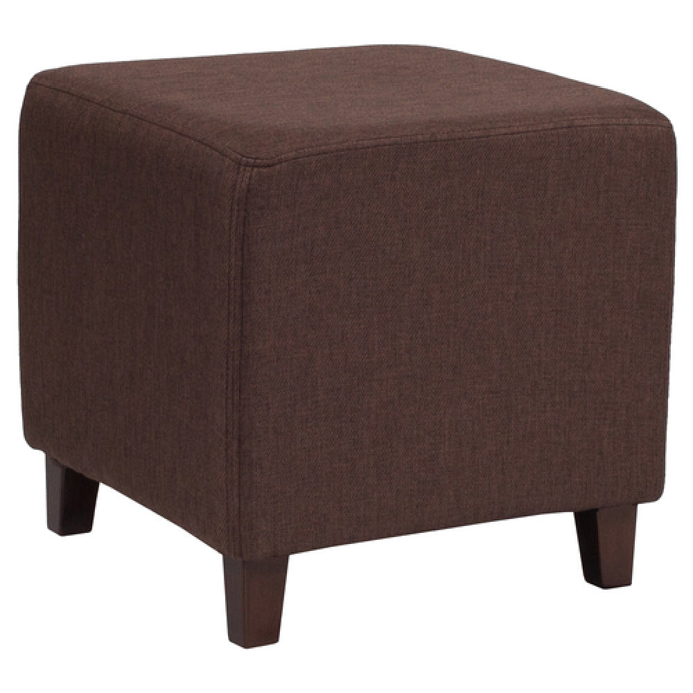 Flash Furniture QY-S09-BRN-GG Ascalon Ottoman/Pouf 16-1/2"W X 16-1/2"D X 16"H