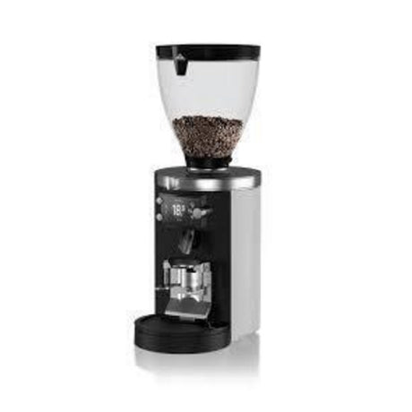 F&O E80 GBW - Mahlkonig E80 GbW Espresso Grinder, Grind By Weight Technology, (1) 4 Lb Hopper Capacity