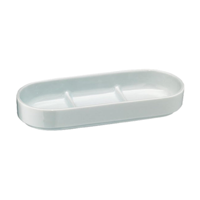 Bauscher Hepp 60.3540.9990 - Bowl, Three-compartment, 8-1/4" X 3-1/2" X 1-1/4"