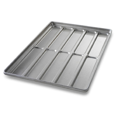 Chicago Metallic 41052 Hoagie Roll Pan 17-3/4" X 25-3/4" X 1-3/8" Overall Makes (10) 12" X 2-3/4" Rolls