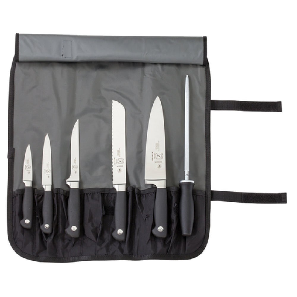 Mercer Culinary M21800 Genesis® Knife Roll Set 7-piece Includes: (1) 7-pocket Roll With Detachable