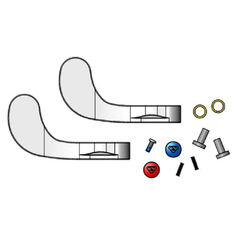 T&S Brass B-WH4-K-NS-AM Parts Kit (2) 4" Wrist-action Handles With Anti-microbial Coating