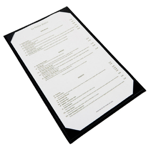 Winco LMS-814BK Menu Cover Single Legal Size