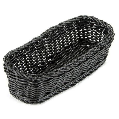 GET Enterprises WB-1507-BK Clipper Mill Designer Polyweave Basket™ 10" X 4-3/4" X 3"H Rectangular