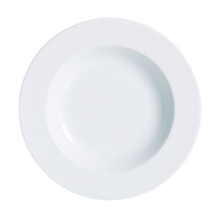 Arc Cardinal R0807 Arcoroc Candour Rim Soup Plate 12.0 Oz (D:8.75'') High Alumina Porcelain