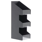 Hubert 20775 - Cup & Lid Organizer, 3-compartment, 5-1/8" X 6-1/2" X 15-3/4"H Overall