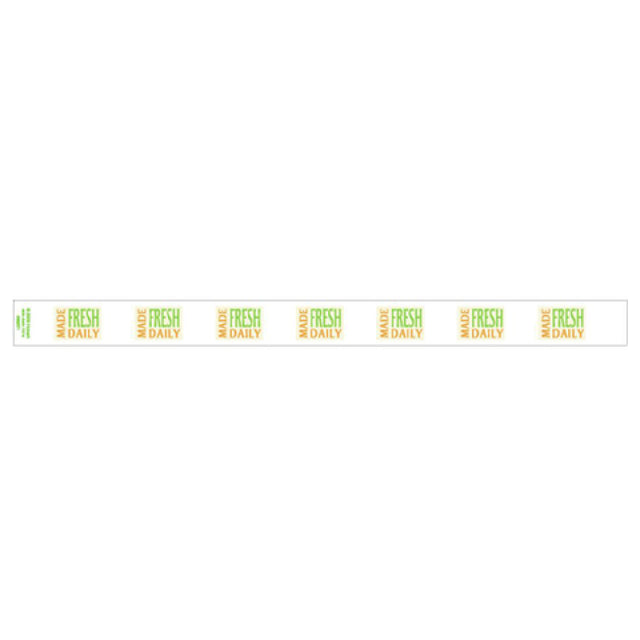 Hubert 85871 - Band-It Food Label, "Made Fresh Daily", 13-3/4" X 1"