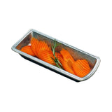 Bon Chef 9031SMOKEGRA - Celery & Olive Tray, 3-3/16" X 7-9/16" X 1-1/4" Deep, Aluminum With Ceramic-look Coating