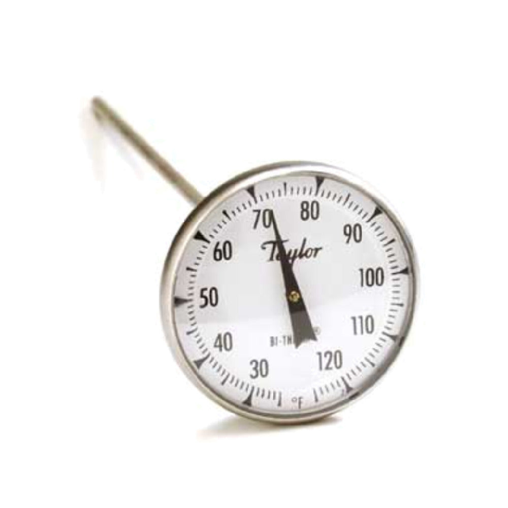 Taylor 8212J Bi-Therm® Pocket Thermometer Dial 25° To 125°F Temperature Range