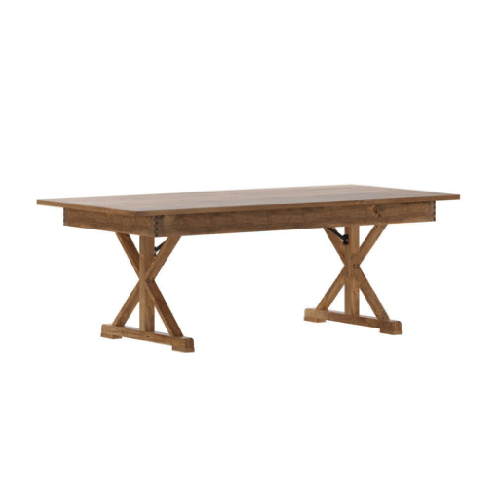 Flash Furniture XA-F-84X40-XLEGS-GG Hercules Folding Farm Table 7' X 40" Rectangular