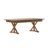 Flash Furniture XA-F-84X40-XLEGS-GG Hercules Folding Farm Table 7' X 40" Rectangular