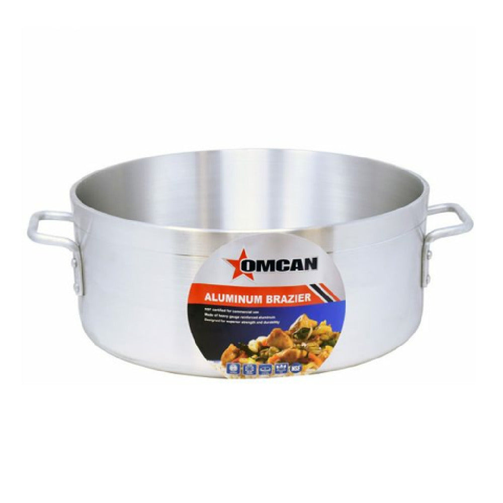 Omcan 43358 Brazier Pan 15 Quart Aluminum Construction