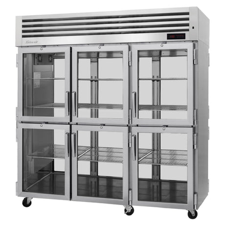 Turbo Air PRO-77-6H-G-PT PRO Series Heated Cabinet Pass-thru Three-section