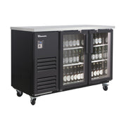 Blue Air BLBB59-2BG-HC - Back Bar Cooler, Two-section, 58-3/4"W