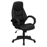 Flash Furniture H-HLC-0005-HIGH-1B-GG Contemporary Executive Swivel Office Chair