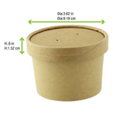PacknWood 210LSOUP90K - Vented Lid, 3.62" Dia., Fits 210SOUP8 & 210SOUPK8K