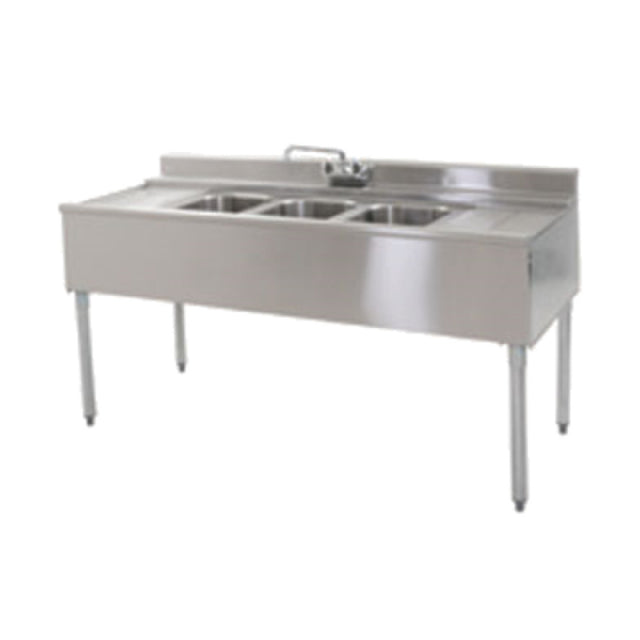 Eagle B4L-22-X 2200 Series Underbar Sink Unit Three Compartment 48"W X 24"D X 33-1/2"H