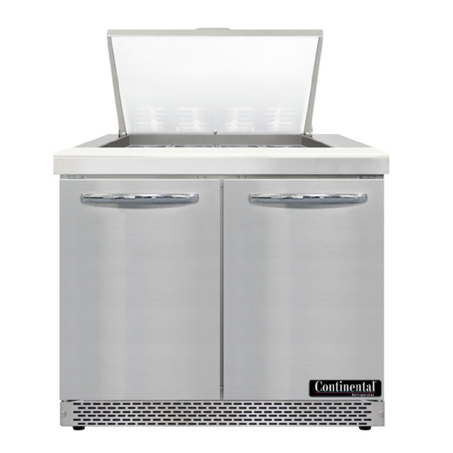 Continental Refrigerator D36N12M-FB Designer Line Mighty Top Sandwich Unit Front Breather