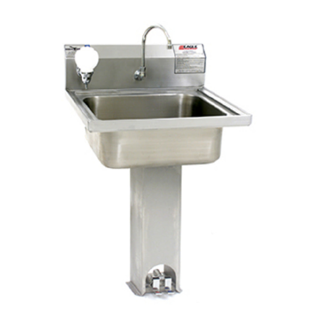 Eagle P1916 Lavatory Hand Sink Pedestal Mount 15-3/4"W X 19-3/4" Front-to-back X 8-7/8"D