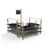 Steelite MGCMLB03GBXF Mogogo Buffet Solutions Modular Chilled Salad Station 3-tier