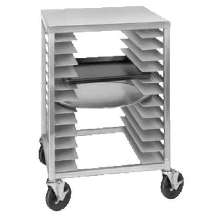 Channel PR-12 Pizza Equipment Pizza Pan / Dough Box Rack Pizza Pan 1/2 Size Rack Aluminum Top