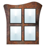 Hubert 48937 - Menu Board, 4-pocket, Wall-mount