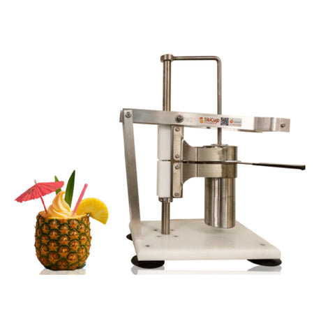 Juicernet TIKICUP - Juicernet’S Pineapple Tikicup™, 10"W X 15"D X 23 1/2"H, Transforms Fresh Pineapples Into Tropical Drink Cups In Seconds