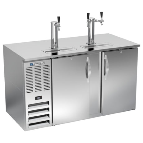 Beverage Air DD58HC-S - Draft Beer Cooler, 58"W X 30-3/8"D X 49-5/16"H, 17.836 Cu. Ft.