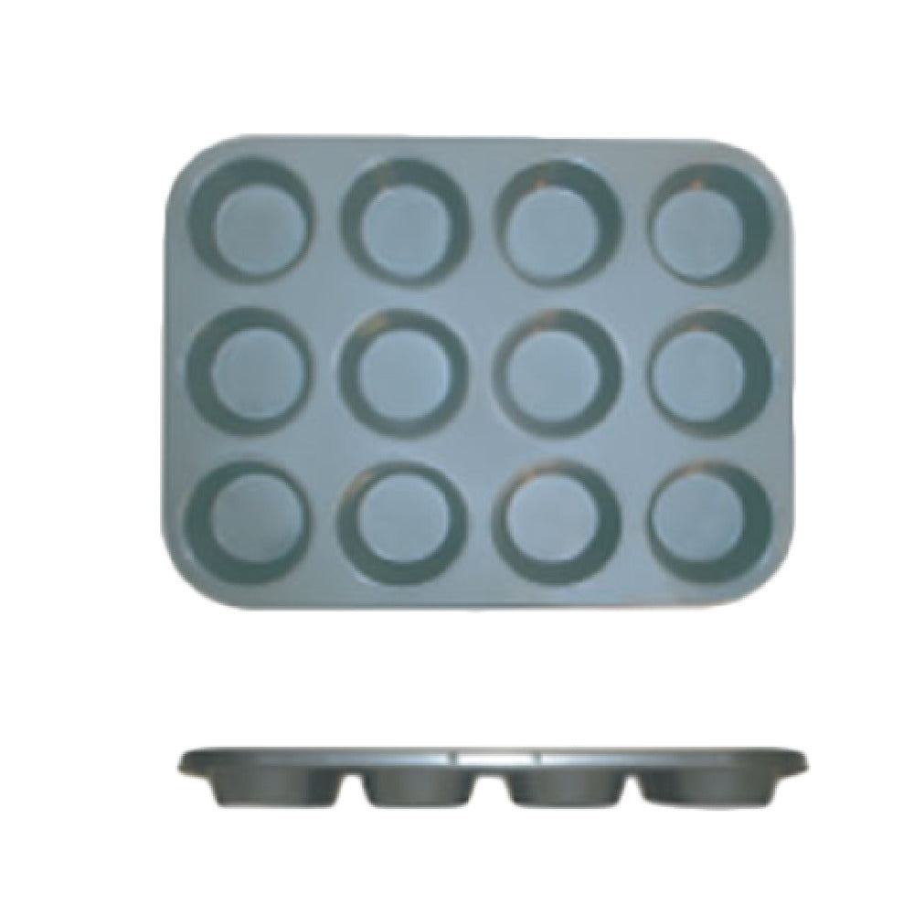 Thunder Group SLKMP012 Muffin Pan 12 Cup 3-1/2 Oz Each Cup