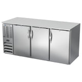 Beverage Air BB72HC-1-S - Refrigerated Back Bar Storage Cabinet, Three-section, 72"W