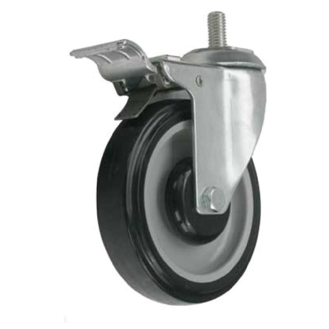 Forbes Industries 6045-ST\BK Replacement Caster 5" Dia. Black Wheel