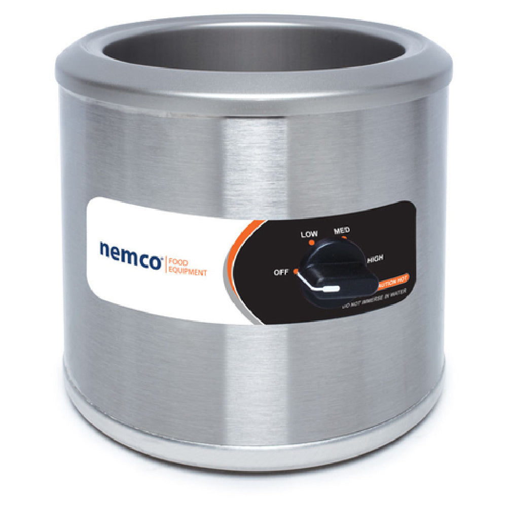 Nemco 6101A-230 Countertop Round Warmer (export) 11 Quart Stainless Steel Construction